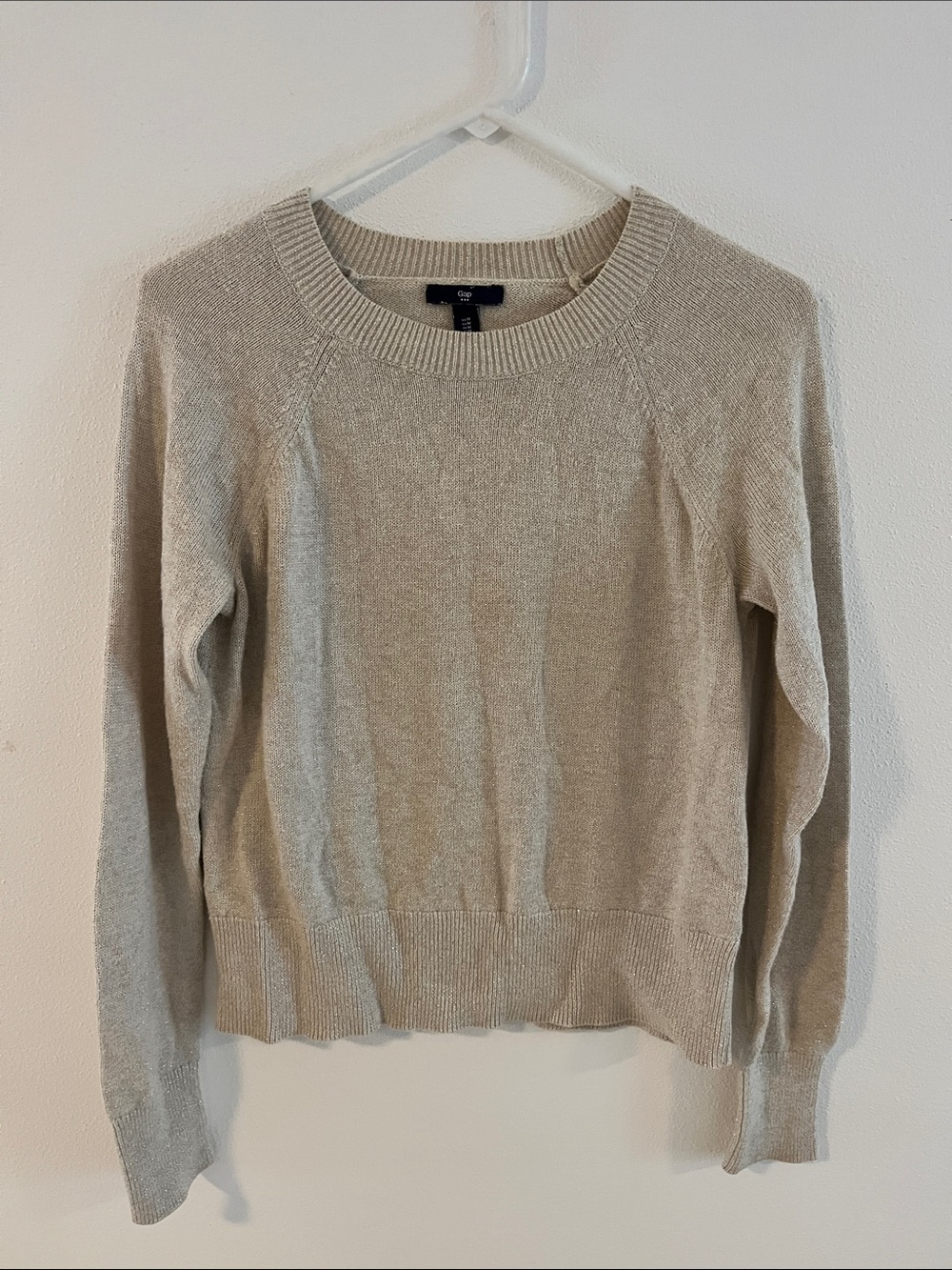 GAP Women's Crewneck Sweater in Beige